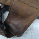 Thick Crazy Horse Leather Hiking Riding Travel Outdoor Belt Bag Fanny Waist Pack Small Phone Pouch For Men Women 380 (386 Brown)