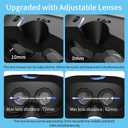 DEVASO Upgraded VR Headset for Nintendo Switch, Switch OLED Model, Virtual Reality Glasses with Adjustable HD Lenses and Comfortable Head Strap, Labo VR Kit 3D Goggles Accessory