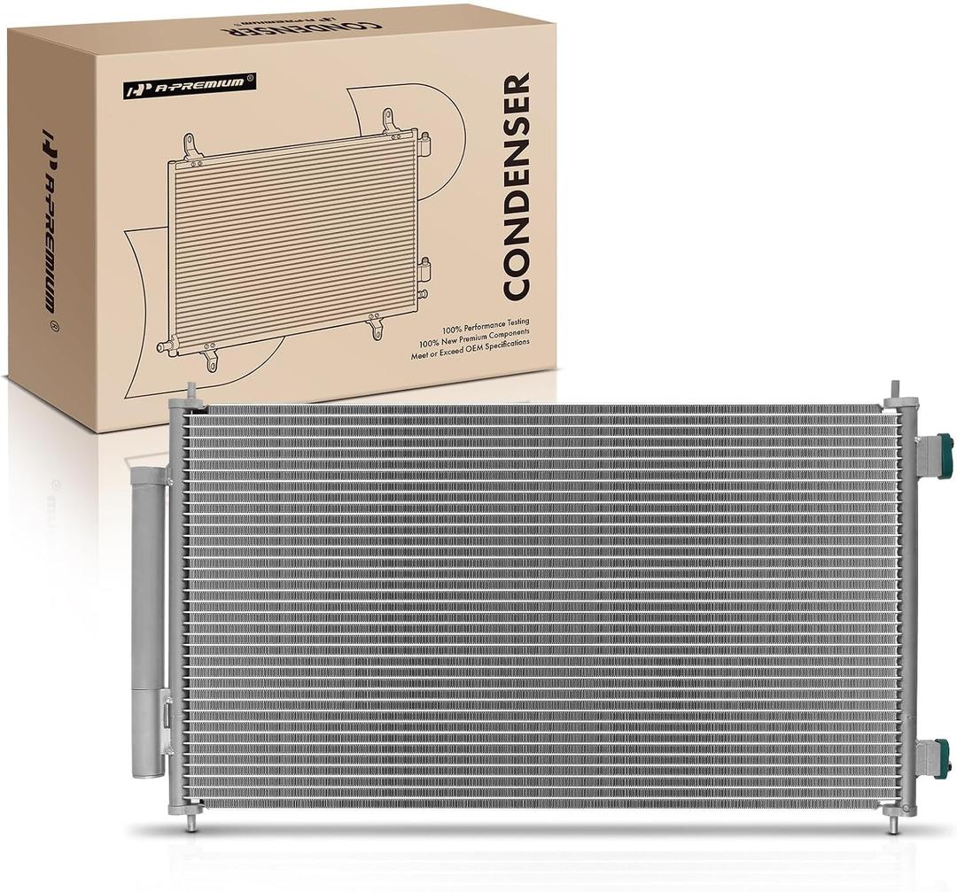 A-Premium Air Conditioning A/C Condenser - Fits for 3599 - Compatible with 2007-2011 Honda CR-V L4 2.4L, Sport Utility