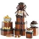 Get Well Basket Tower  Care Package with Gourmet Snacks for Women & Men, After Surgery Gifts, Thinking of You Treats, Feel Better Soon Gift Box by Broadway Basketeers