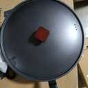 Teewe Carbon Steel Wok -13 Inch Woks & Stir-fry Pans Nonstick, Wok Pan with Lid Spatula and Dish Brush: Pre-Seasoned Flat Bottom Chinese Woks for Induction, Electric, Gas, All Stoves
