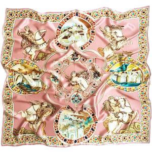 100% Pure Mulberry Silk Scarf 43*43 Large Square Lightweight Headscarf Womens Hair Wraps Shawls with Gift Packed