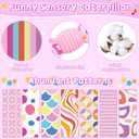 Baby Toys 0-6 6-12 Months, Stuffed Animal Infant Tummy Time Toys Sensory Toys with Crinkle Rattles Textures and Mirror Gifts for Newborn Boys Girls, Baby (Pink)