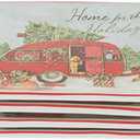 Certified International Home for Christmas 6" Canape Plate, Set of 4 Assorted Designs