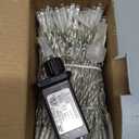 Brightown 300 LED Curtain Lights, 9.8 FT Plug in Fairy Lights for Bedroom, 8 Lighting Modes, Christmas String Lights for Window Wall Wedding Party Birthday Christmas Decorations, Warm White