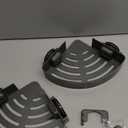 2 Pack Corner Shower Caddy Suction Cup Rust-proof aluminum alloy With 4 hooks No drilling required Removable Waterproof Nathroom Storage Rack for Shampoo, Shower Gel, Razors