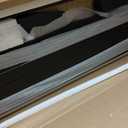 Fluted Nightstand with Charging Station, Modern Night Stand with 2 Slide Drawers and 1 Open Shelf, Black End Table with Metal Handles, Bedside Table for Bedroom, 17.7 x 17.7 x 23.6in