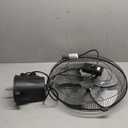Simple Deluxe 18 Inch Household Commercial Wall Mount Fan, 90 Degree Horizontal Oscillation, 5 Speed Settings, Black