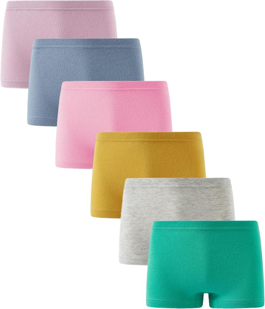 Boboking Soft Cotton Girls' Panties Boyshort Little Girls' Underwear Toddler Undies (2, Yellow/P25)