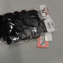 3x Ponytail Extension on  Elastic Band, Wavy, Black, Size 20