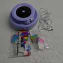 ORSDA Cat Toys, 2-in-1 Interactive Cat Toys for Indoor Cats, Automatic Cat Toy Balls, Mice Toys Ambush Feather Kitten Toys with 7pcs Attachments, Dual Power Supplies, Adjustable Speed, Auto On/Off (Periwinkle)