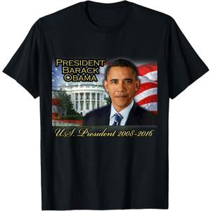 President Barack Obama 2008-2016 U.S. President T-Shirt, 5XL