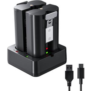 PUJIMAX 7200mAh Replacement Battery for Ring Video Doorbell, Rechargeable Camera Battery with Charger, Compatible with Video Doorbell 2/3/3 Plus/4, Stick Up Cam, Spotlight Cam, 2 Pack