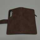 QLTYPRI Wallet Case for Samsung Galaxy A36, Premium Vintage PU Leather Zipper Pocket Case with Card Holder Slots Magnetic Closure Kickstand Wrist Strap Shockproof Flip Folio Cover - Coffee