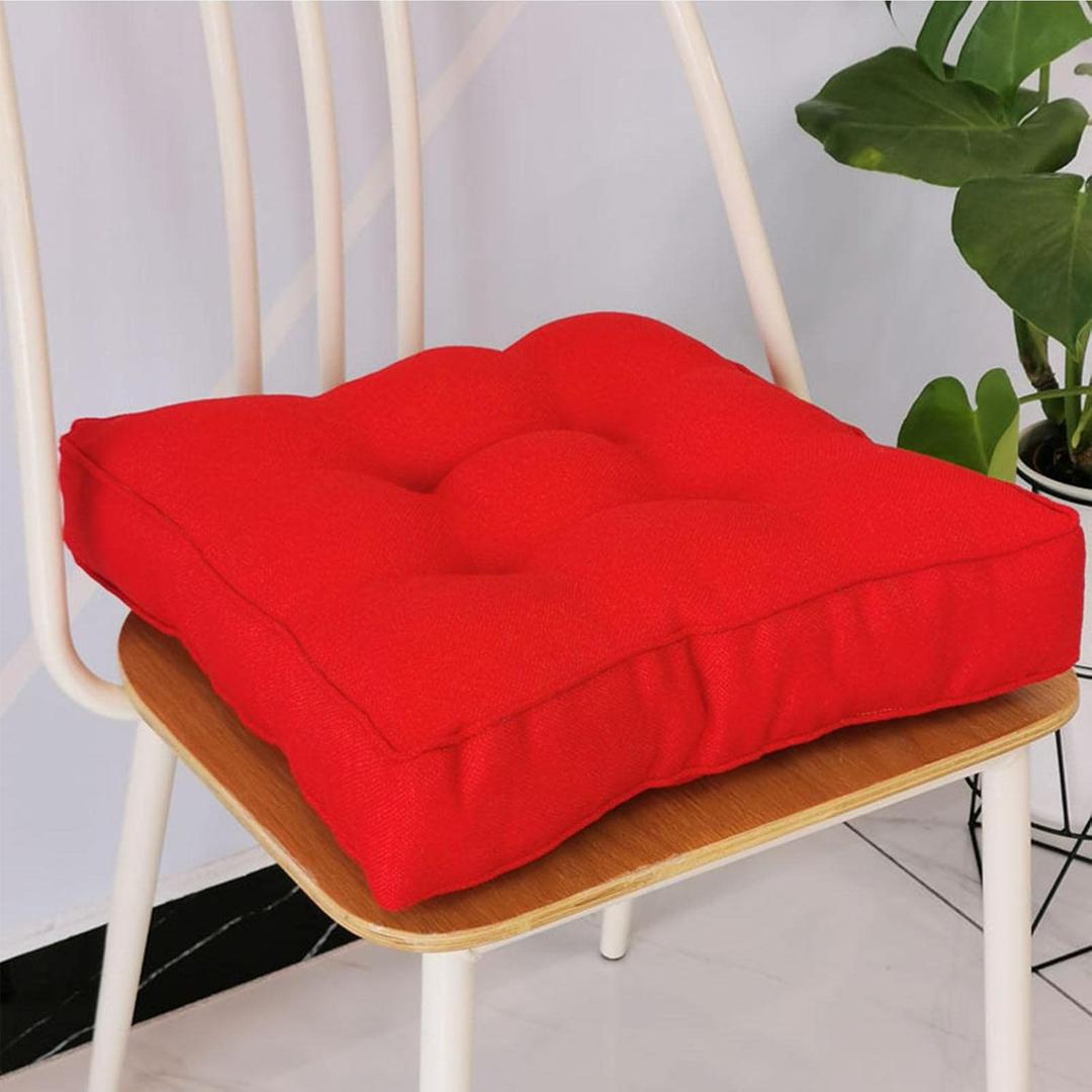 Red seat cushion