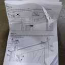 FREDBECK 48in x 84in Gray Wood Barn Door Slab with 8ft (96inch) Barn Door Hardware Track Kit Included, Double Surfaces,Simple Assembly is Required,K-Frame,Grey