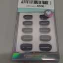 BTArtbox Press On Nails Short - Haunted Sapphire, Dark Blue Navy Press On Nails with Glue for Women, Winter Opaque Soft Gel Glue On Nails in 15 Sizes - 30 Stick On Nails Kit