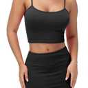Y2K Women's Sexy 2 Piece Skirt Set Crop Top & Bandeau Mini Dress Summer Bodycon Outfit for Club Vacation Beach