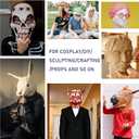 SELEAD Foam Clay White 500g - Moldable Air Dry Ultra-Light Modeling Clays for Adult Cosplay, Sculpting, Arts & Crafts - with 80g Colored Clay