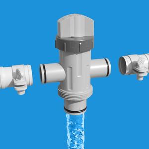 Pool Plunger Valve with Shut Off/On for Intex & Coleman Above Ground Pools Parts - Pool Hose Adapter Replacement Connect 1-1/4" or 1-1/2" Pool Pump Hoses Fits Filters& Saltwater Systems (1 Pack)