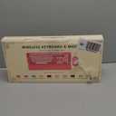 Wireless Keyboard and Mouse Combo - Round Keycaps, Full-Size Retro Typewriter Keyboard with Detachable Wrist Rest, Sleep Mode & Tilt Legs, 2.4GHz Cordless Connection for Mac/Windows/PC (Hot Pink)