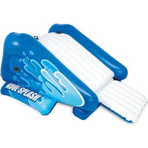 New Shop INTEX Kool Splash Inflatable Swimming Pool Water Slide + Quick Fill Air Pump