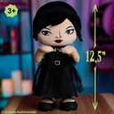 WEDNESDAY Dancing Plush Doll with Music and Movement, 12.5-inch Dancing Plushie, Interactive Toy, Kids Toys for Ages 3 Up by Just Play