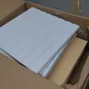 20 Pack Sound Proof Foam Panels for Walls, Acoustic Panels with Self-Adhesive 12" X 12" X 0.4" Slatted Soundproof Wall Panel, High Density Sound Absorbing Panel for Gaming Recoding Studio Decor-White
