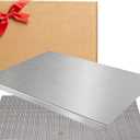 L-Shaped Stainless Steel Cutting Board for Kitchen,Small Cutting Boards 15.7x11.8 Inch Non-Slip Dishwasher Safe Double-Sided Use for Suitable for Meat, Fruits, Vegetables, BreadBaking (gift box)
