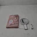 MIYADIVA Lighted Makeup Mirror, 30X Magnifying Mirror with Light and Adjustable Brightness, Hanging and Handheld Mirror with Handle, Portable Travel Makeup Mirror with Lights, Vanity Mirrors for Women (White)