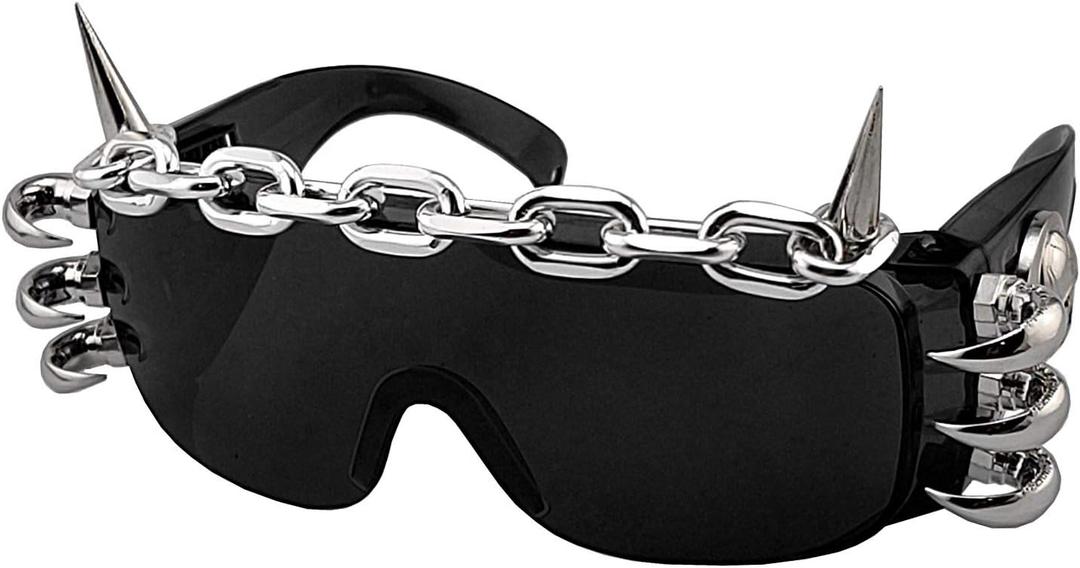 Punk Rock Studded Cosply Dancing Glasses Cool Men/Lady Sunglasses