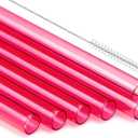 12" Extra Long Straws for Stanley 40 oz / 30 oz Tumbler Straw Replacement,Reusable Tritan BPA Free Also Fit Simple Modern, Owala 40oz / 30oz Tumblers and Big Size Cups (Red)