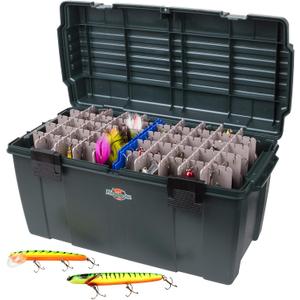 Flambeau Outdoors 6127ZR Maximizer Large Lure Storage Box with Zerust Anti-Corrosion Technology, [1] Dry Box, Deep Green