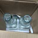 WERTIOO Olive Oil Dispenser Bottle, 2 Pack 17oz Oil and Vinegar Dispenser Set Clear Oil Bottles Container for Kitchen with 4 Spout, Funnel & Pen and Labels