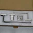 Turs 3-Piece Bathroom Accessory Set SUS 304 Stainless Steel RUSTPROOF Toilet Paper Holder Towel Bar/Holder Robe Hook Wall Mount, Brushed Finish, Q7010BR