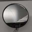 1PZ RM3-BM2 8mm Chrome Round Motorcycle Mirrors Rearview Side with 7/8" Handlebar Mount 10mm Screw Converter Holder Adaptor for Scooter Moped Motorcycle Go Kart ATV Dirt Bike Quad Wheeler