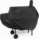 BBQ Cover for Outside Smoker: Waterproof Heavy Duty 41.3" Grill Cover - Dustproof Fade & UV Resistant Material Fits for Outdoor Barbecue Charcoal Grill Offset Smoker