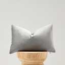 Silver Grey Velvet Decorative Throw Pillow Covers for Sofa Bed 2 Pack Soft Cushion Cover