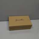 GENSHUO Women's Slingback Kitten Heel Pointed Closed Toe Stiletto Pumps Slip on Elastic Strap Wedding Party Dress Sandals Shoes (8, Navy Blue Suede)