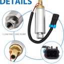 Low Pressure Electric Fuel Pump Compatible With Mercury Mercruiser Marine Boat V6 and V8 4.3L 5.0L 5.7L 262 305 350 Carburetor Engines Replaces 935432 861155A3 861155A2 18-8868