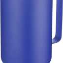 HASLE OUTFITTERS 40 oz Stainless Steel Tumbler with Handle, Vacuum Insulated Tumblers Bulk, Reusable Double Wall Travel Coffee Mug, Durable Powder Coated Water Bottle(Dark Blue, 1)