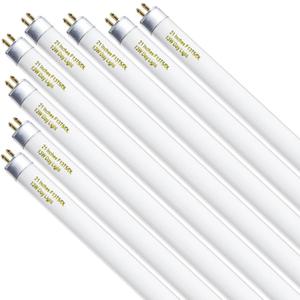 Konideke 8 Pack 21 Inch T5 Fluorescent Bulbs 13 Watt Daylight 6500K, F13T5D Under Cabinet Lights Bulb, 750 Lumen G5 Base