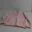 Aimiray Fleece Pullover Women Long Sleeve Half Zip Sherpa Jacket Warm Trendy Teddy Fall Sweatshirts with Side Pockets (Medium, Pink)