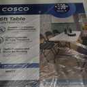 COSCO Fold-in-Half Banquet Table w/Handle, 6ft, White