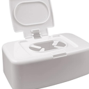 Wet Wipes Box, Baby Toilet Paper Box, Wet Wipes Box, Wet Toilet Paper Box with Lid for Home and Office (White(1pc))