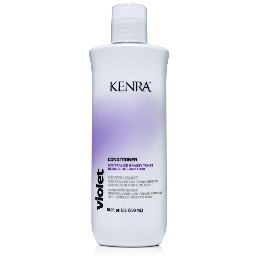 Kenra Violet Conditioner | Eliminates Brassy Tones | Purple Pigment + Deposit | Neutralizes Yellow | Moisturizes Processed Hair | Enhances Vibrancy of Blonde or Gray Hair | Color Safe (10.1 Ounce)