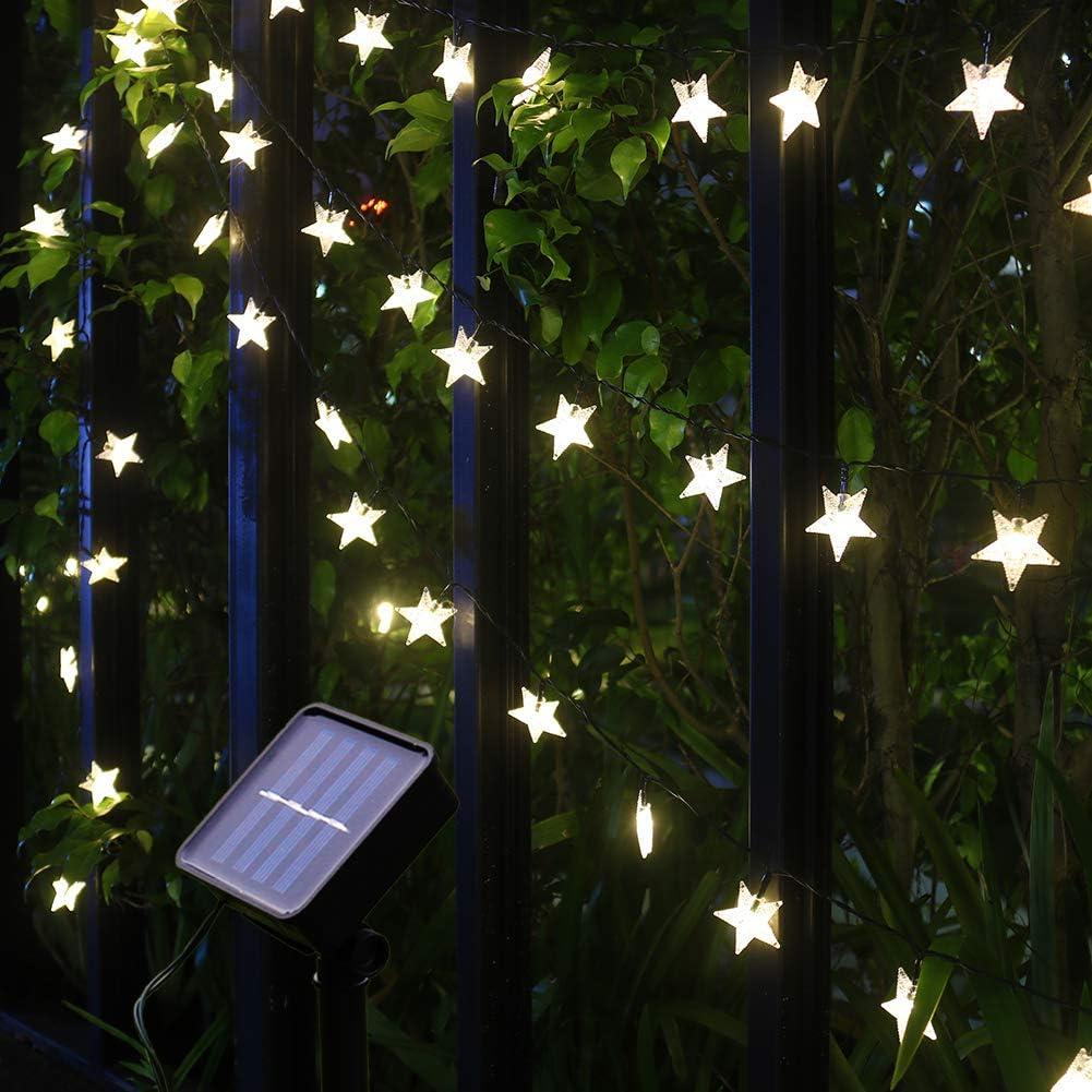 Star Lights Small Colored Lights String Lights Led Solar Outdoor Camping Atmosphere Lights Christmas Decoration Lights