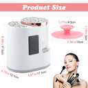 Electric Makeup Brush Cleaner Machine, 3 in 1 Automatic Makeup Brush Cleaner with Brushes Dryer for Most Size Beauty Brushes Set(White,Size:6.8inch)