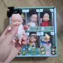 2 x Mini Rebirth Decorative Ornaments, 6pcs Gift Box Miniature Decorative Ornaments Outfit