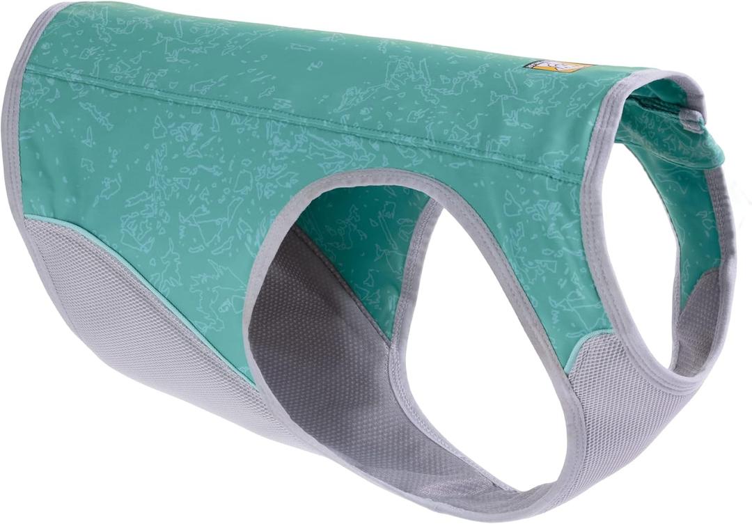 Ruffwear, Swamp Cooler Zip Dog Vest, Evaporative Cooling for Hot Weather, Aurora Teal, Medium